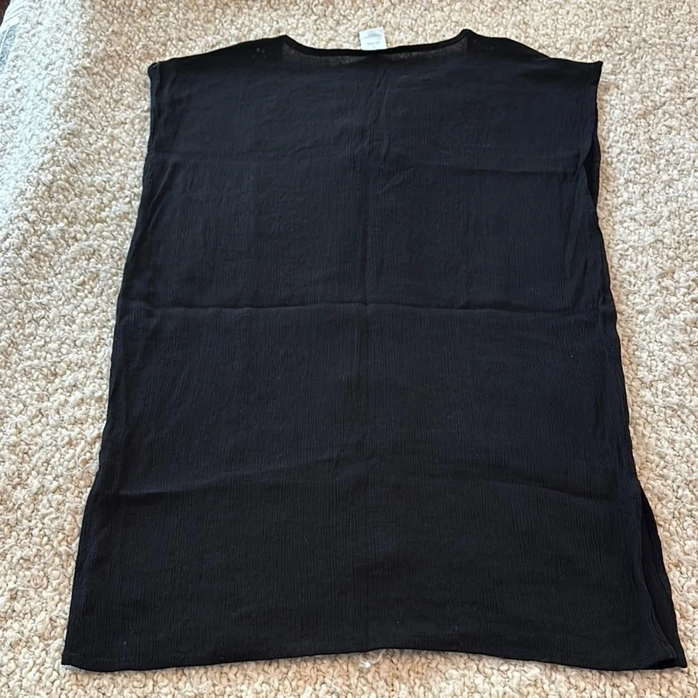 Kona Sol Sleeveless Swim CoverUp size small black